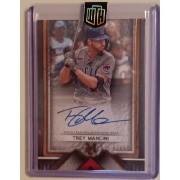 Trey Mancini 2023 "Topps Museum Collection" (Archival Autograph) 22 /50 CUBS - Picture 1 of 6